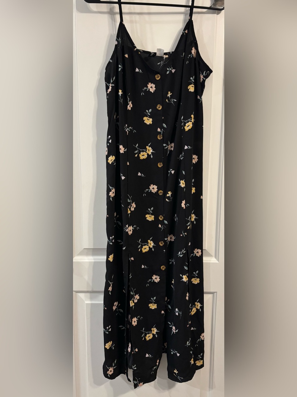 Floral Dress with Double Slit Thigh